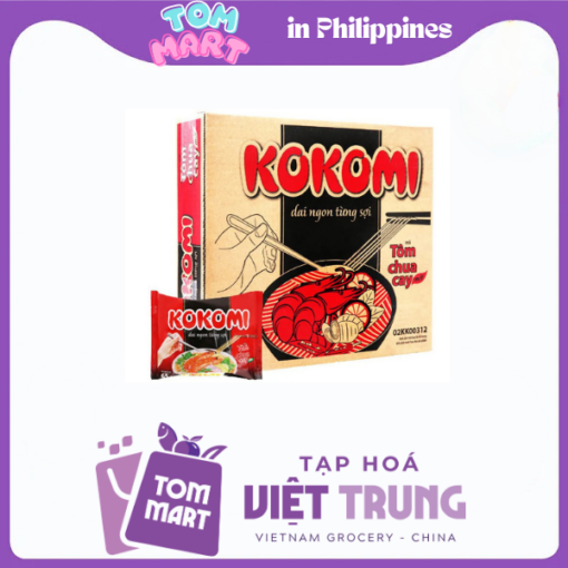 Mì Kokomi tôm chua cay 65gr (Thùng 30 gói)