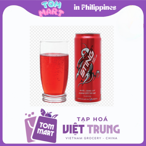 Nước tăng lực Sting hương dâu 330ml/ lon