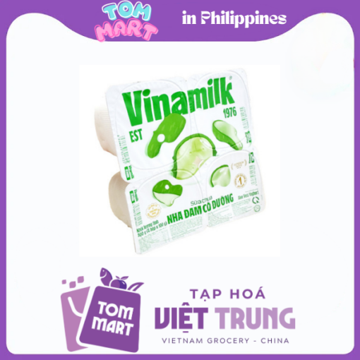 Sữa chua ăn Vinamilk vị nha đam - Vỉ 4 hộp x 100g