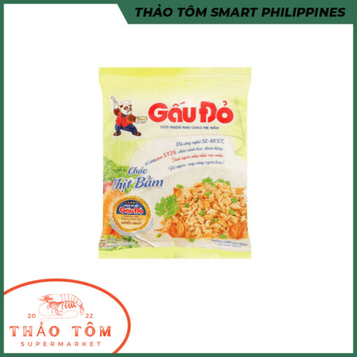 Cháo gấu đỏ thịt bằm gói 50gr