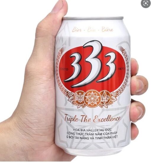 Bia 333 lon x 330ml