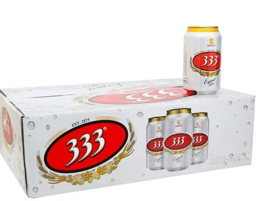 Bia 333 thùng 24 lon x 330ml