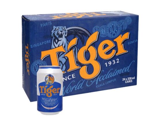 Bia Tiger thùng 24 lon x 330ml