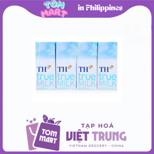 Sữa Tươi Tiệt Trùng Nguyên Chất TH true MILK ( lốc 4 hộp )