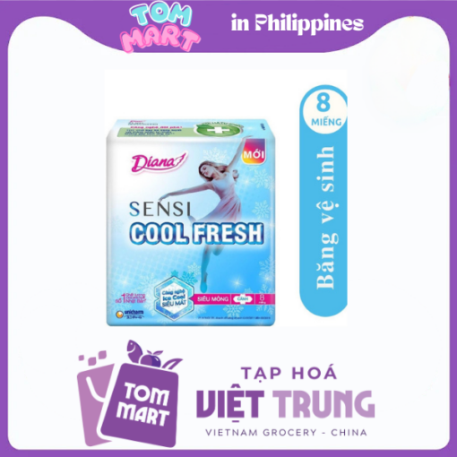 Băng vệ sinh Diana Sensi Cool Fresh siêu mỏng cánh 8 miếng