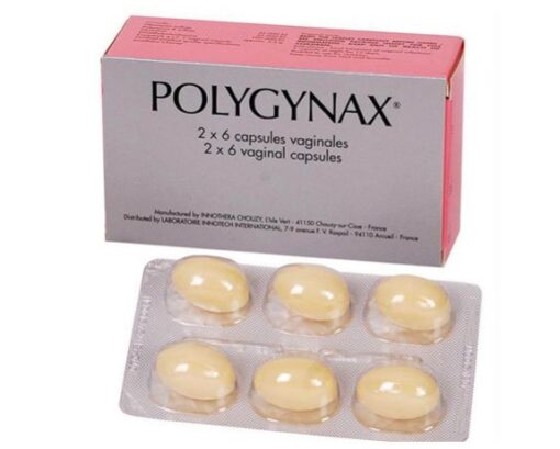 Viên đặt âm đạo Polygynax trị huyết trắng ( vỉ x 6 viên)