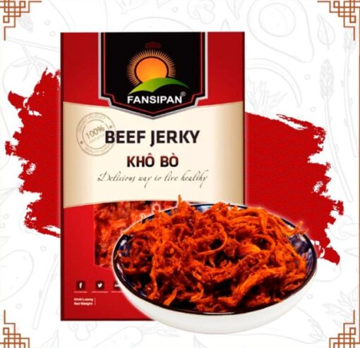 KHÔ BÒ SỢI FANSIPAN 50G BEEF JERKY FANSIPAN 50G (GÓI)