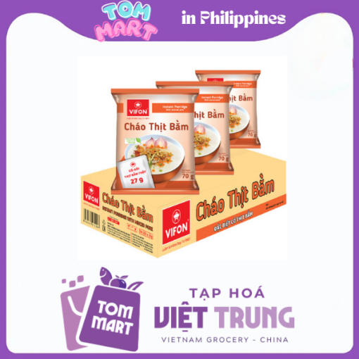 Cháo Thịt Bằm Vifon (Có Thịt Thật) 70gr (Thùng 50 Gói)