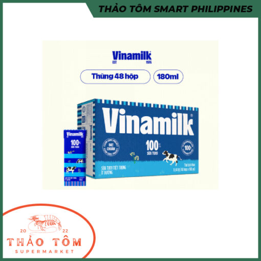 Vinamilk ít đường 180ml/hộp (Thùng 48 hộp)