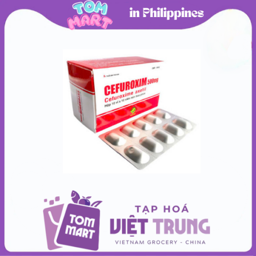 Kháng Sinh Cefuroxim 500mg/vỉ 10 viên